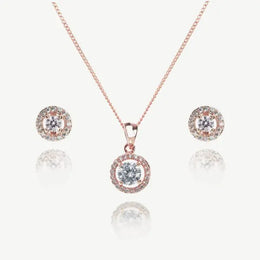 Parure de mariée Balmoral – solitaire zircon