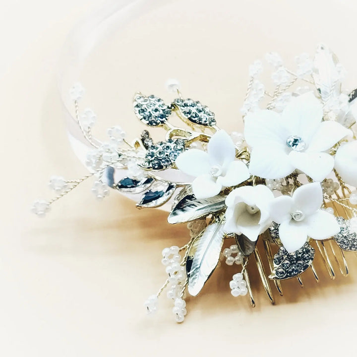 PEIGNE MARIÉE FLORALY - Mas Accessoires