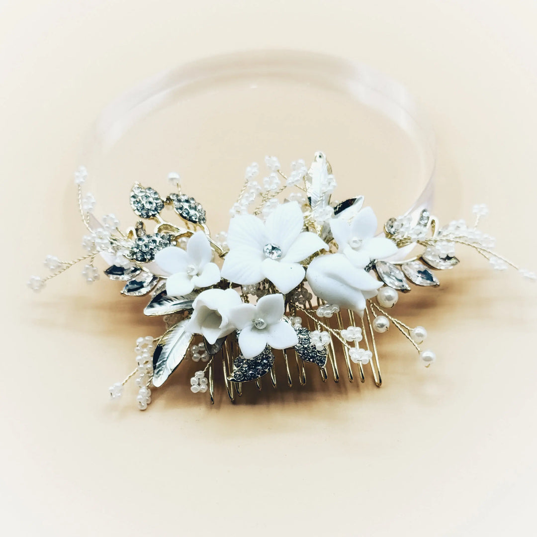PEIGNE MARIÉE FLORALY - Mas Accessoires