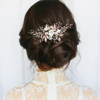 PEIGNE MARIÉE FLORALY Athena Bridal jewellery