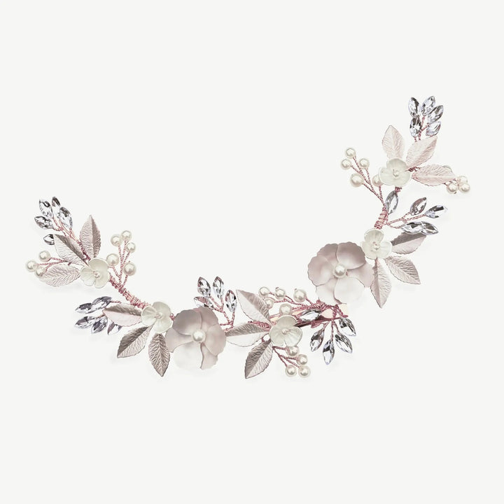 PINCE À CHEVEUX FLORALE ÉCLAT DE FLEURS Ivory and co