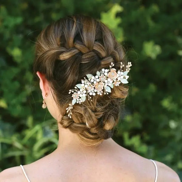 PINCE À FLEURS PASTEL DORÉE BOTANICA Ivory and co