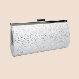 Pochette cérémonie Valentina – paillettes ivoire