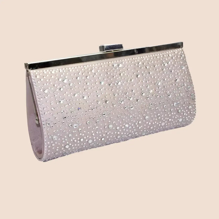 POCHETTE CÉRÉMONIE ROSE VALENTINA White Lady