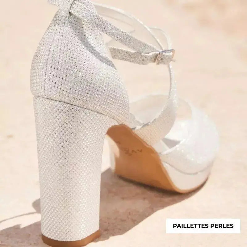 SANDALES MARIÉE COMPENSÉES CINDY AVALIA
