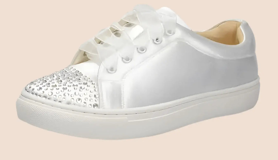 SNEAKERS SATIN ET STRASS - Mas Accessoires