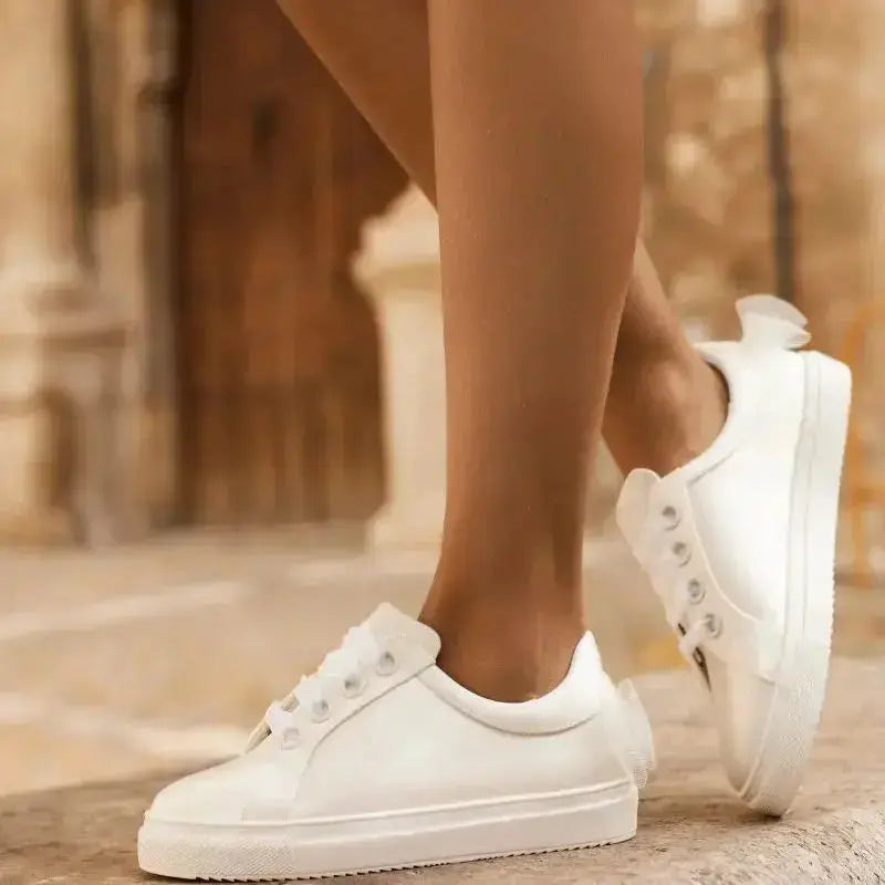 SNEAKERS SATIN IVOIRE EMILY AVALIA