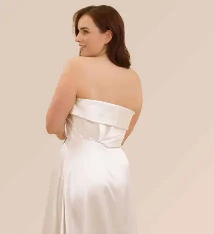 Soutien-gorge bandeau grande taille Back to Glam invisible porté robe de mariée sans bretelles– Mas Accessoires