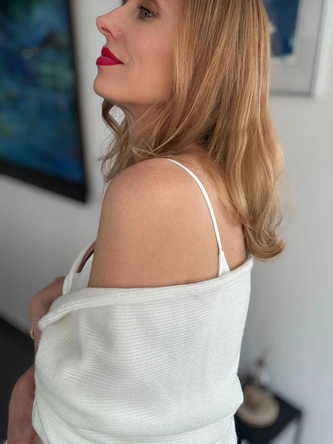 ÉTOLE MARIÉE IVOIRE EFFET CACHEMIRE 318 Bianco Evento