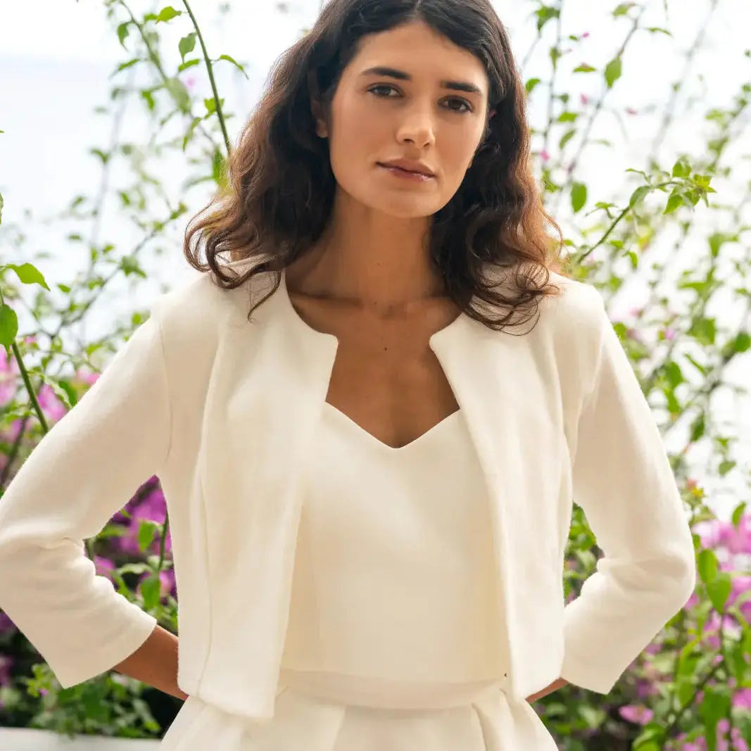 VESTE DE MARIÉE EN TRICOT FIN - MONTÉNÉGRO SW18 Novias