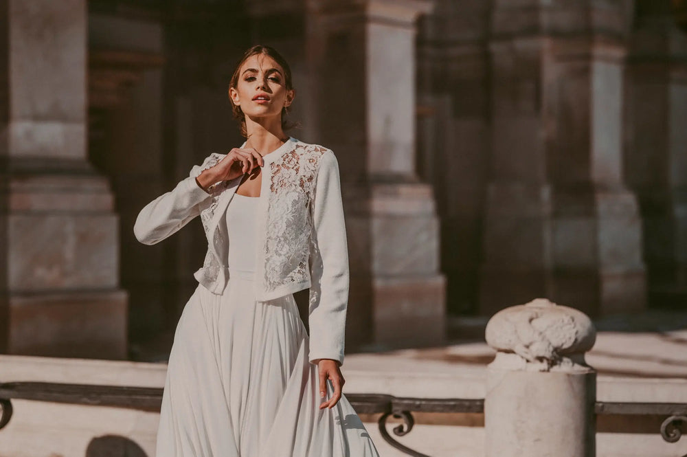 VESTE DE TYPE GILET DE MARIÉE- RAYA Novias