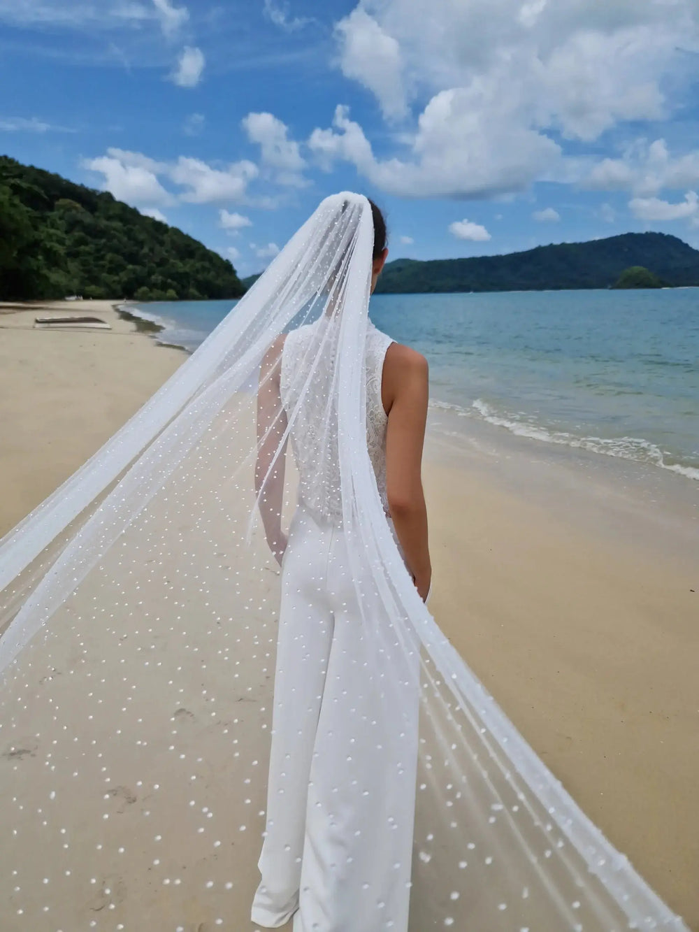 VOILE DE MARIÉE AUX GOUTTES DE PLUIES TRANSLUCIDES - MALIGROSA WD120 Novias