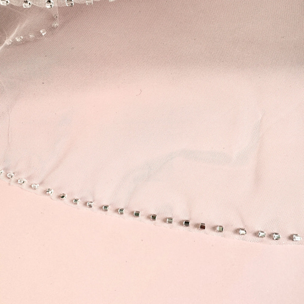 VOILE DE MARIÉE COURT CRISTAL W36 Novias