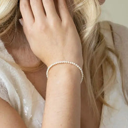 Bracelet de mariée Zurich – perles fines