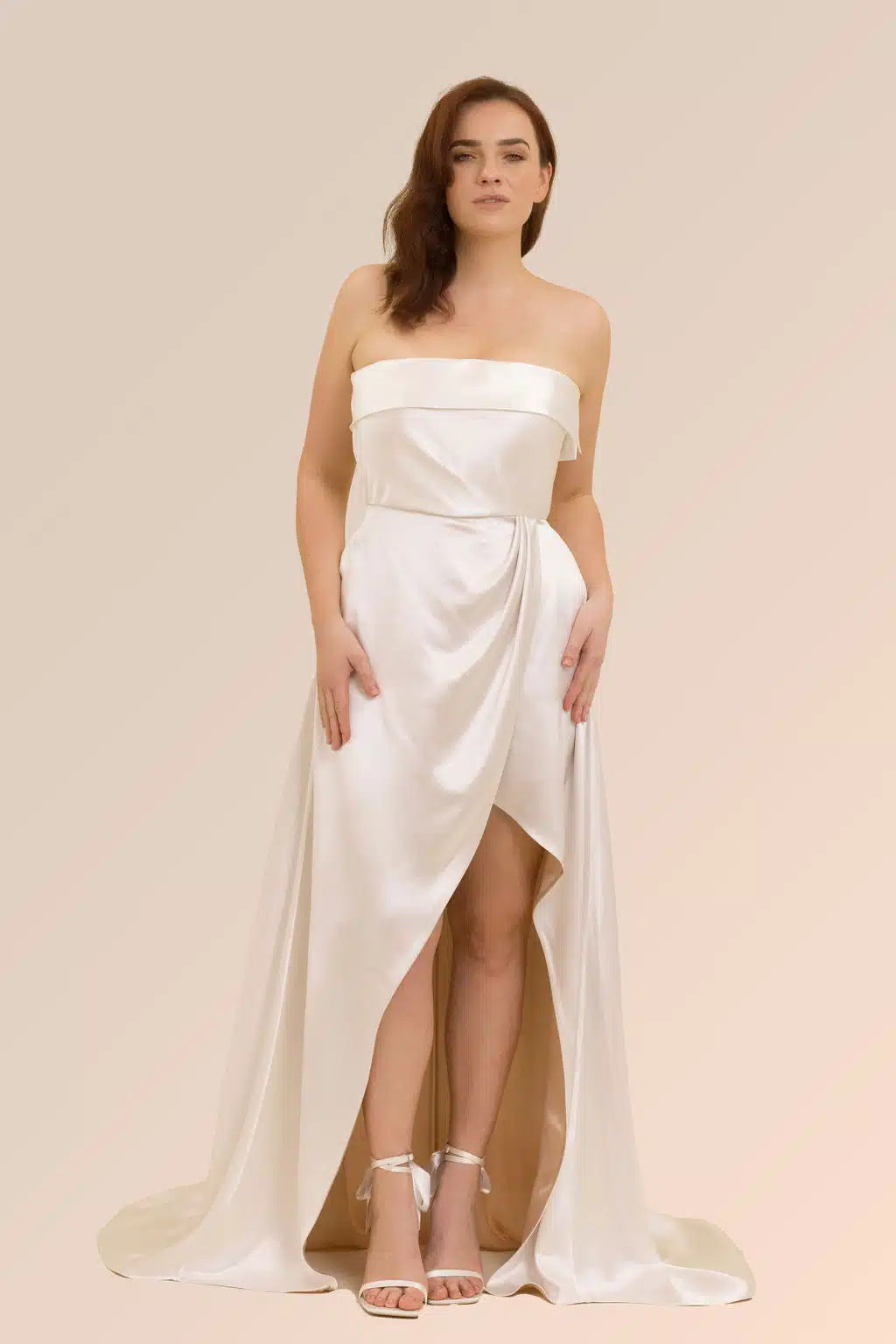 soutien gorge bandeau Back to glam porté avec robe bustier - Mas accessoires