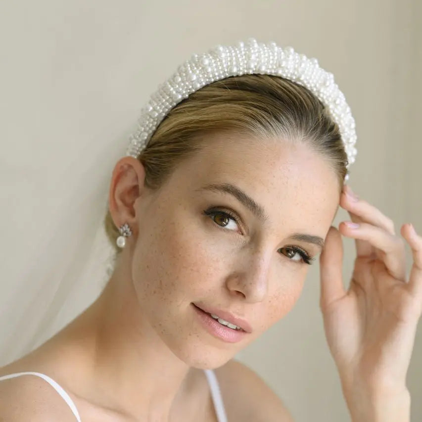 SERRE-TÊTE DE MARIÉE TR230219 – ÉLÉGANCE INTEMPORELLE EN PERLES G.Westerleigh