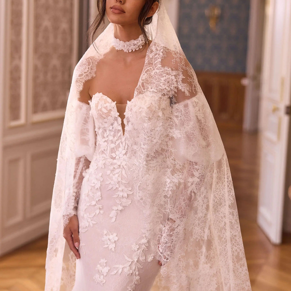 Voiles de mariée en dentelle, Mas Accessoires