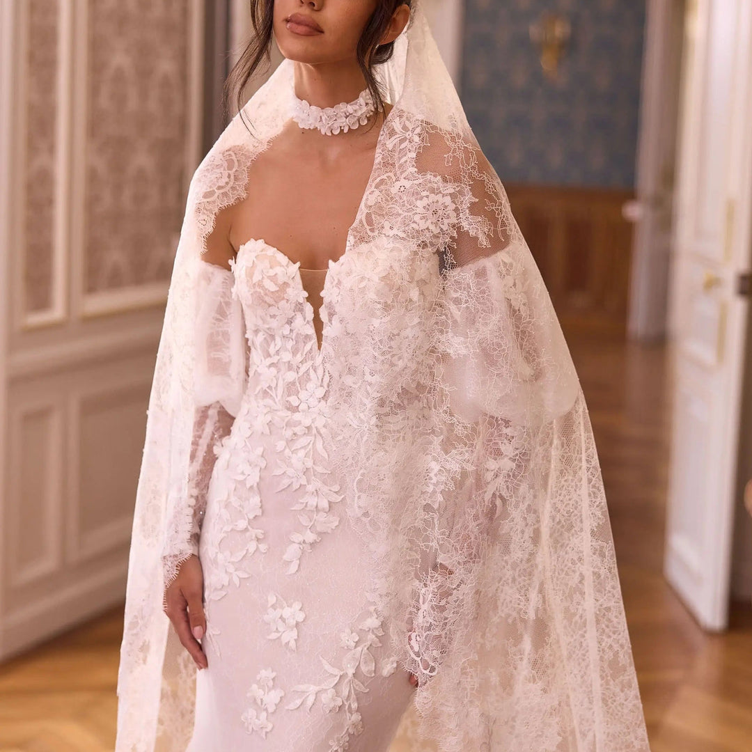 Voiles de mariée en dentelle, Mas Accessoires