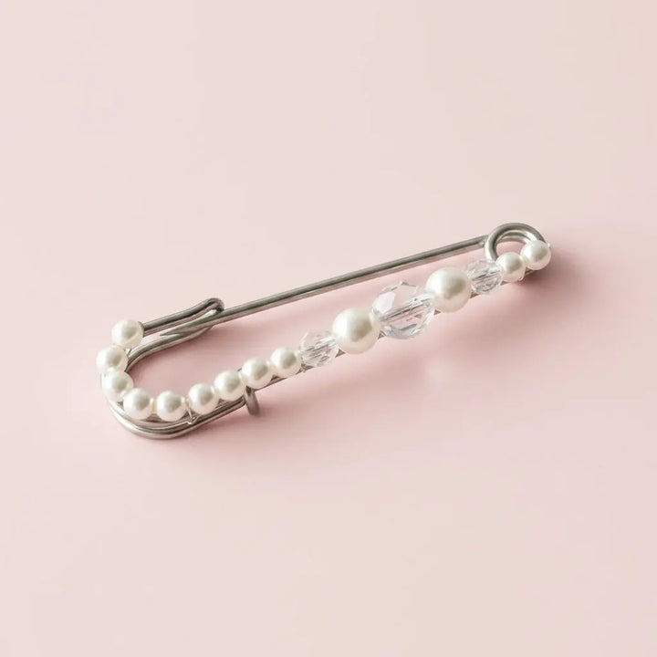 ATTACHE TRAÎNE PERLES églantine création