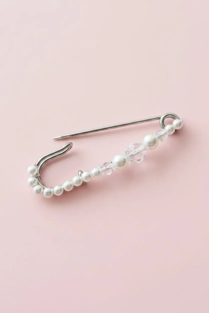 ATTACHE TRAÎNE PERLES églantine création