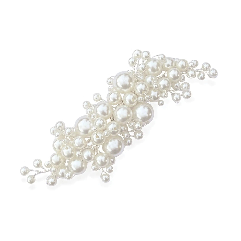 BARRETTE CHEVEUX MARIAGE PERLES BLOSSOM Ivory and co