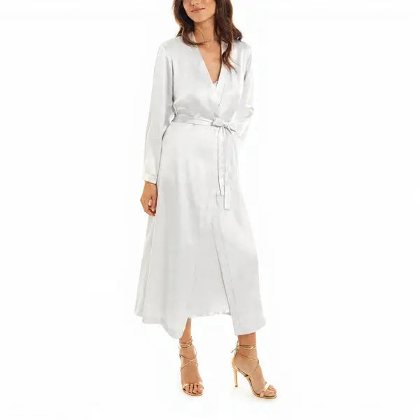 BASIC — PEIGNOIR MIDI SATIN – 9563 MIDI IVETTE BRIDAL