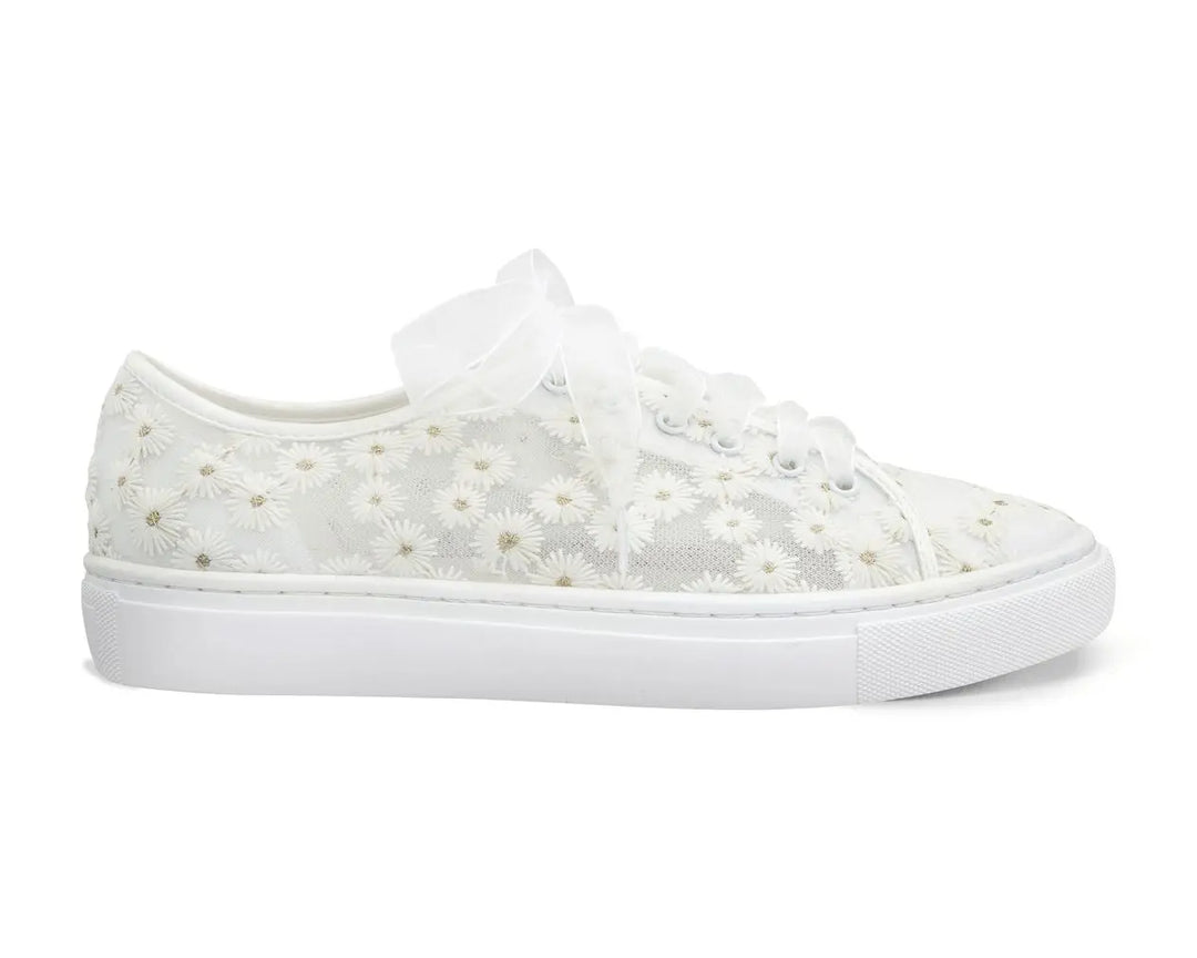 BASKETS DE MARIÉE MARGERITA – SATIN IVOIRE ET FLEURS G.Westerleigh