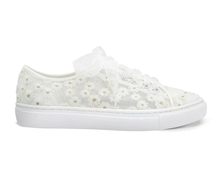 BASKETS DE MARIÉE MARGERITA – SATIN IVOIRE ET FLEURS G.Westerleigh