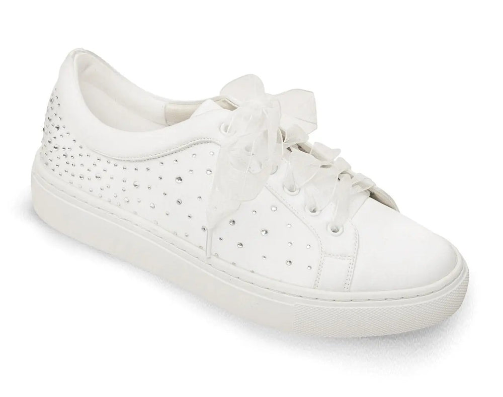 BASKETS DE MARIÉE NATALIE – SATIN IVOIRE ET CRISTAUX SCINTILLANTS G.Westerleigh