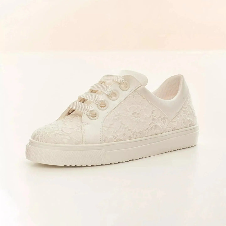 BASKETS DENTELLE IVOIRE ZOEY AVALIA