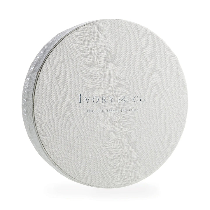 BIJOU DE CHEVEUX JUPITER – LIANE DE CRISTAUX ET FEUILLES Ivory and co