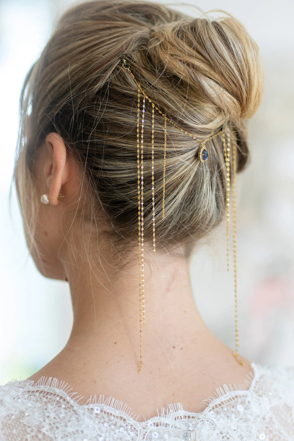 BIJOU DE TÊTE DUCHESS EN PLAQUÉ OR ET ZIRCON SORRY MAJESTY