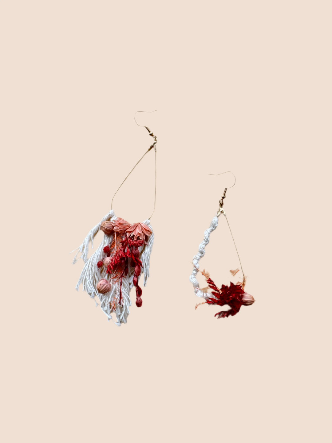 BOUCLES D'OREILLES ASYMÉTRIQUES FRIDA - ESPRIT BOHÈME CHIC Art'home