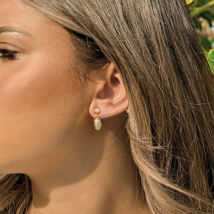 BOUCLES D’OREILLES CORSICA – PERLES D’EAU DOUCE EN OR OU ARGENT Ivory and co