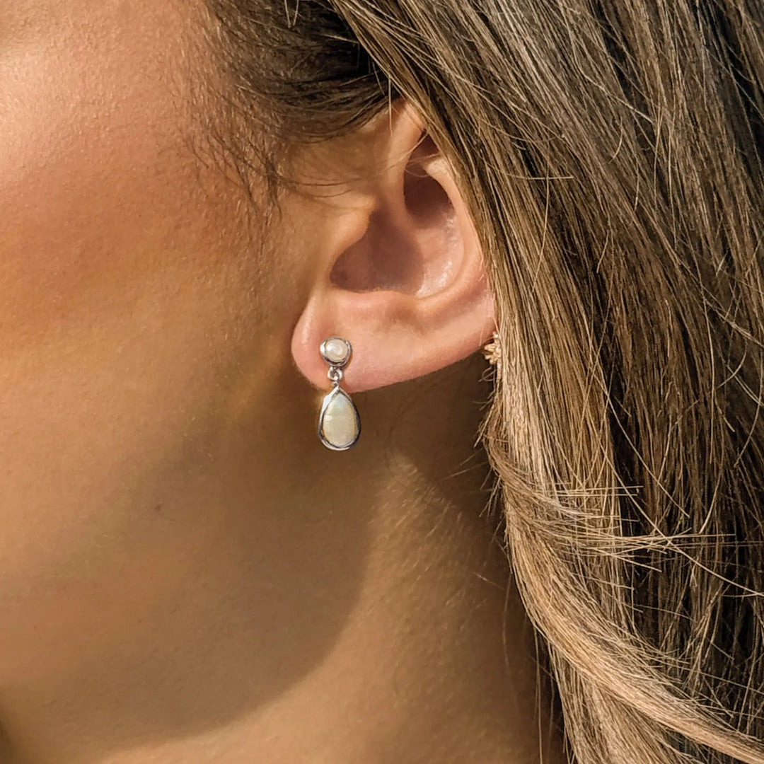 BOUCLES D’OREILLES CORSICA – PERLES D’EAU DOUCE EN OR OU ARGENT Ivory and co