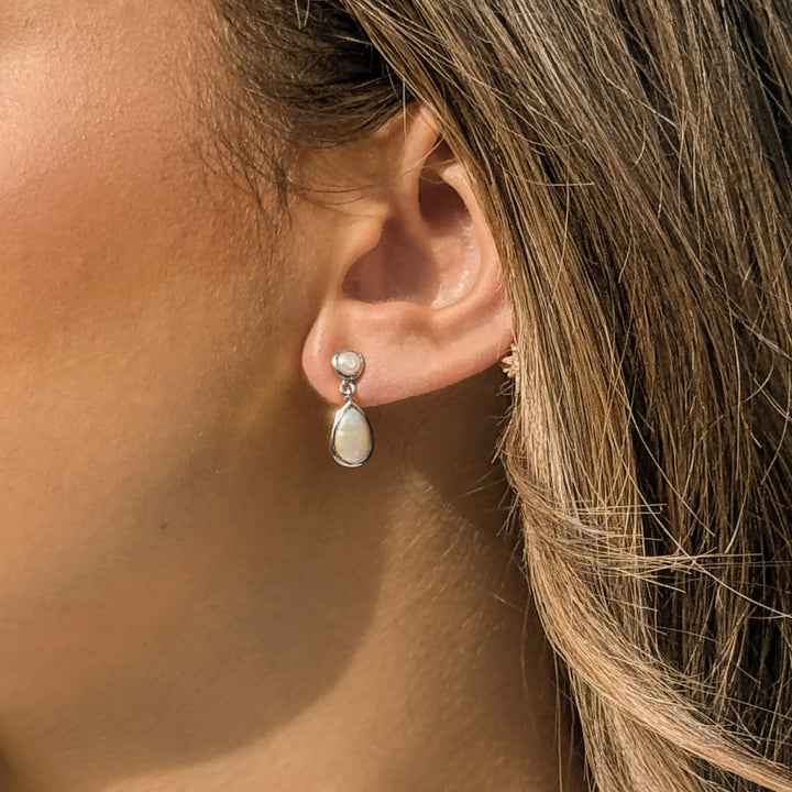 BOUCLES D’OREILLES CORSICA – PERLES D’EAU DOUCE EN OR OU ARGENT Ivory and co