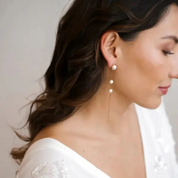 BOUCLES D'OREILLES MARIAGE DAPHNÉ - Mas Accessoires