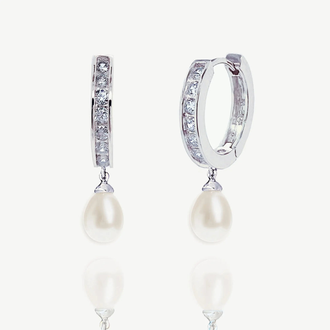 BOUCLES D’OREILLES MARIAGE CANTERBURY – CRISTAUX & PERLE Ivory and co