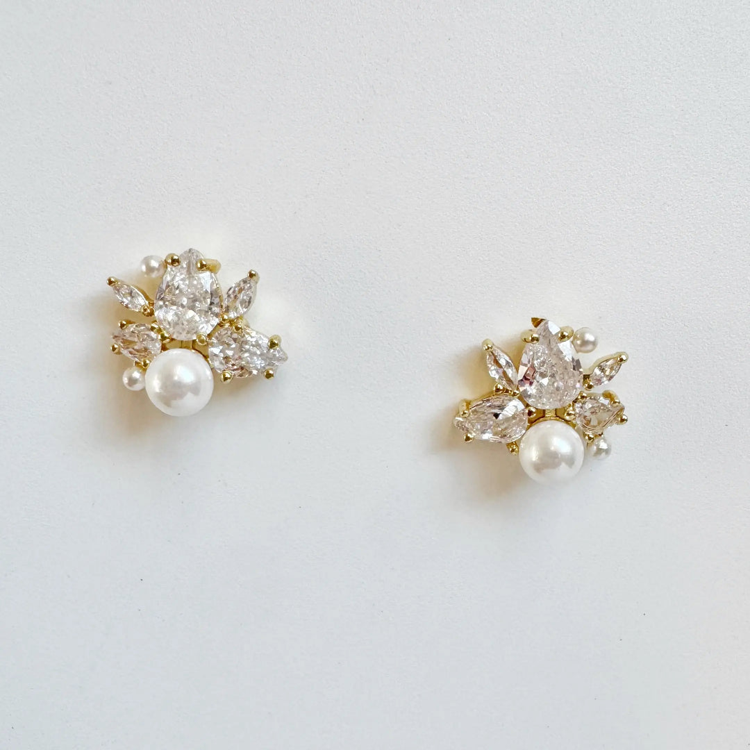 BOUCLES D'OREILLES MARIAGE GEMME Athena Bridal jewellery