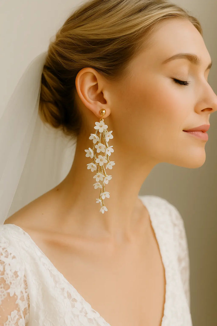 BOUCLES D'OREILLES MARIAGE MÉLUSINE somini