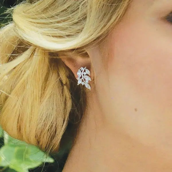 BOUCLES D’OREILLES PENDANTES STRASS NUIT ÉTOILÉE (Copie) Ivory and co