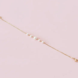 Bracelet de mariée 4/6 – perles nacrées naturelles