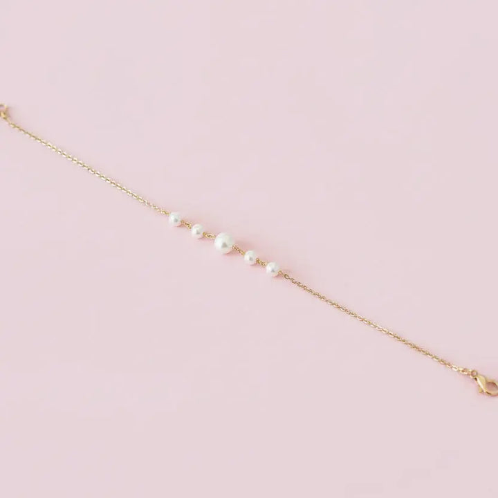 BRACELET MARIÉE PERLES 4/6 — FAIT MAIN FRANCE Hortense