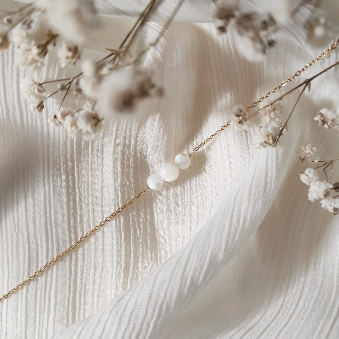 BRACELET NACRE NATURELLE —  JADE Petite Léonie