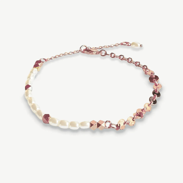 BRACELET PERLES & MÉDAILLONS MODERNE | MONTEGO BAY IVORY AND CO