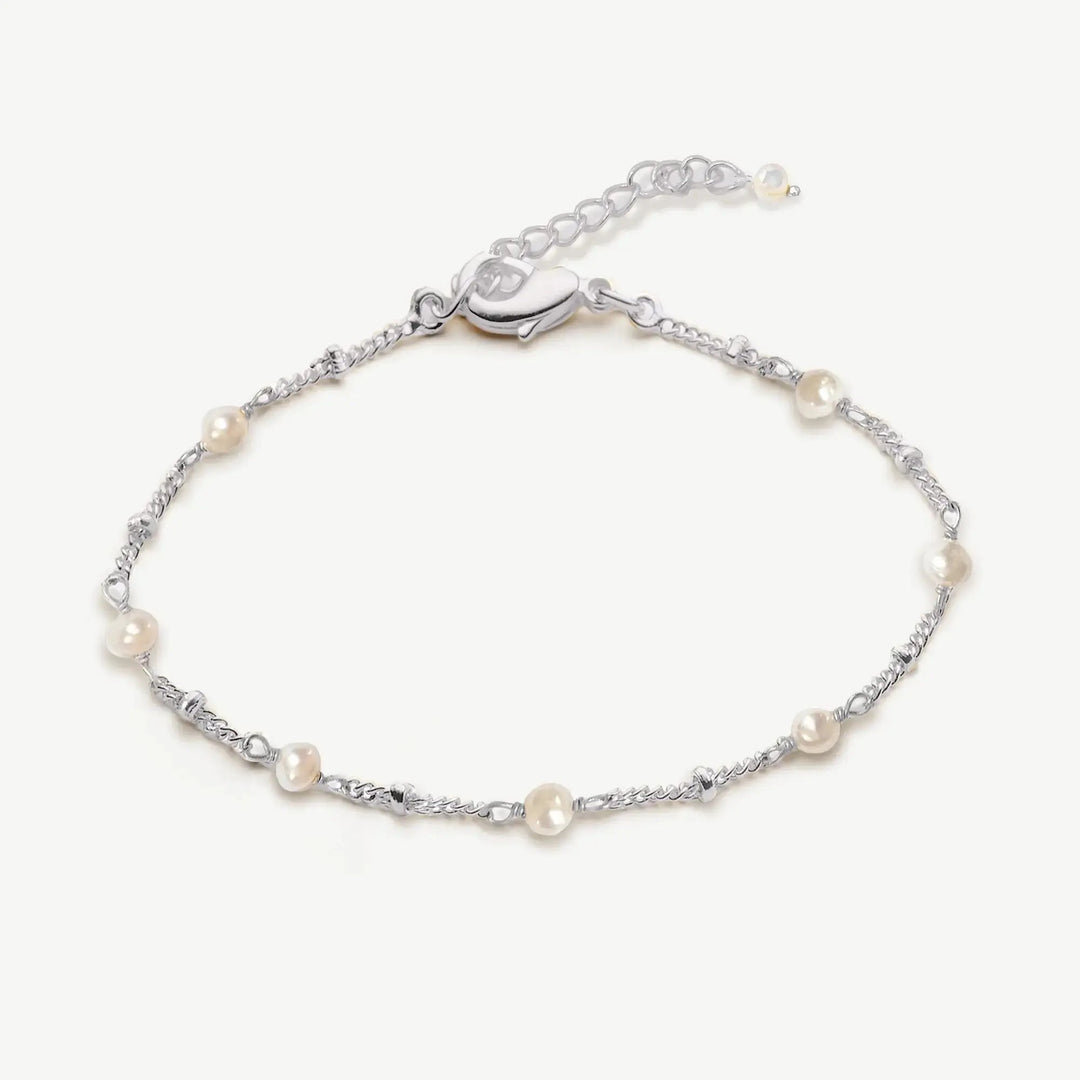 BRACELET MONACO EN OR OU ARGENT ET PERLES Ivory and co