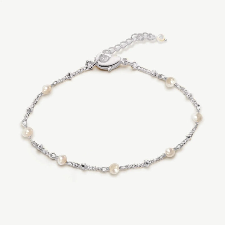 BRACELET MONACO EN OR OU ARGENT ET PERLES Ivory and co