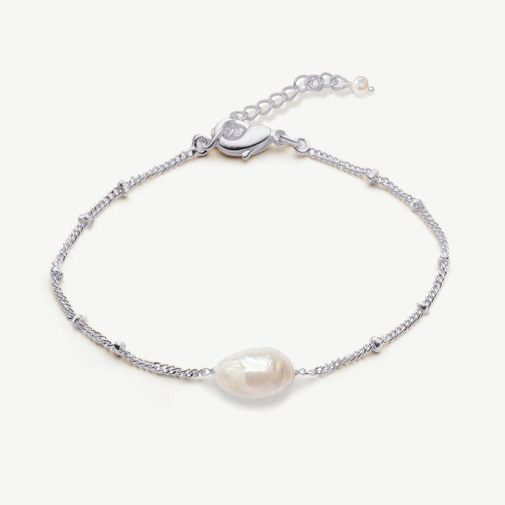 BRACELET SAINTE-LUCIE – PERLE BAROQUE OR OU ARGENT Ivory and co