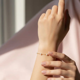 Bracelet de mariée Séverine – perles nacrées