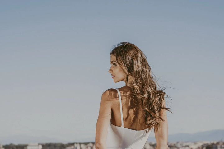 Body de mariée Roberta BD35 crêpe lisse fines bretelles Novias vue 8